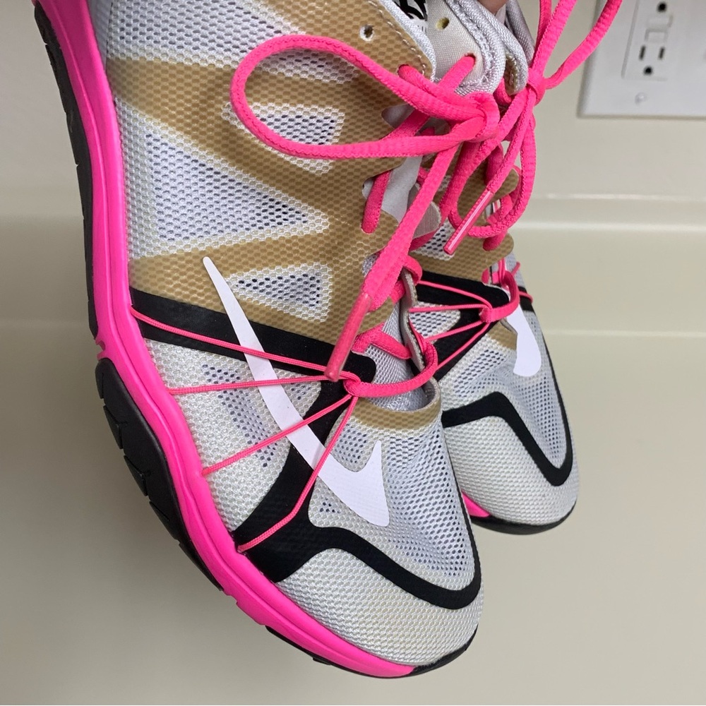 Nike Free Cross Complete Running Shoes, #749421-003, Grey Pink, Womens Size 7.5 - Picture 5 of 16